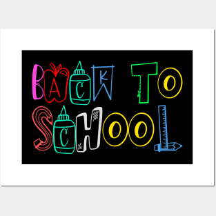 Back To School Schoolchild Students Posters and Art